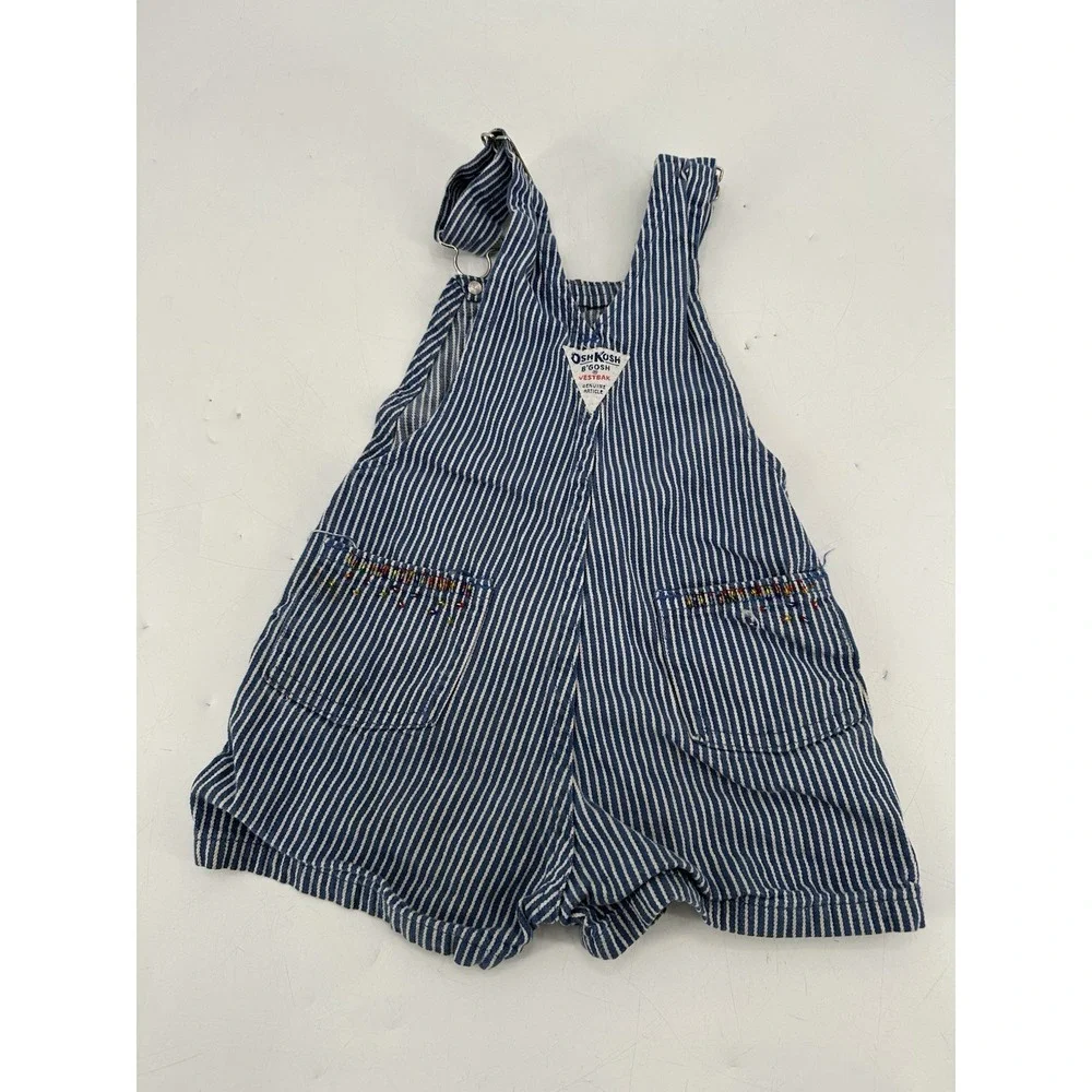 Vintage Oshkosh B'gosh Overalls‎ Vestbak Shortalls Size 4 Toddler (Customize)